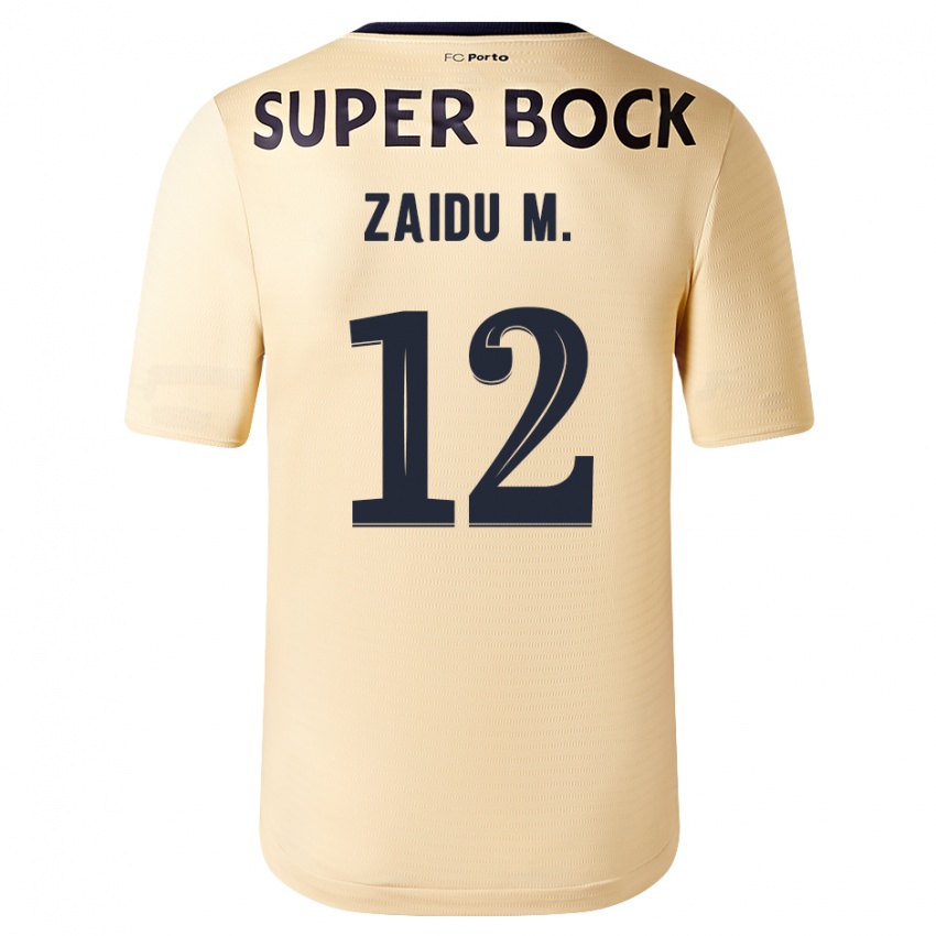 Niño Camiseta Zaidu #12 Beige-Dorado 2ª Equipación 2023/24 La Camisa México