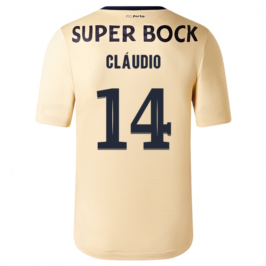 Niño Camiseta Claudio Ramos #14 Beige-Dorado 2ª Equipación 2023/24 La Camisa México
