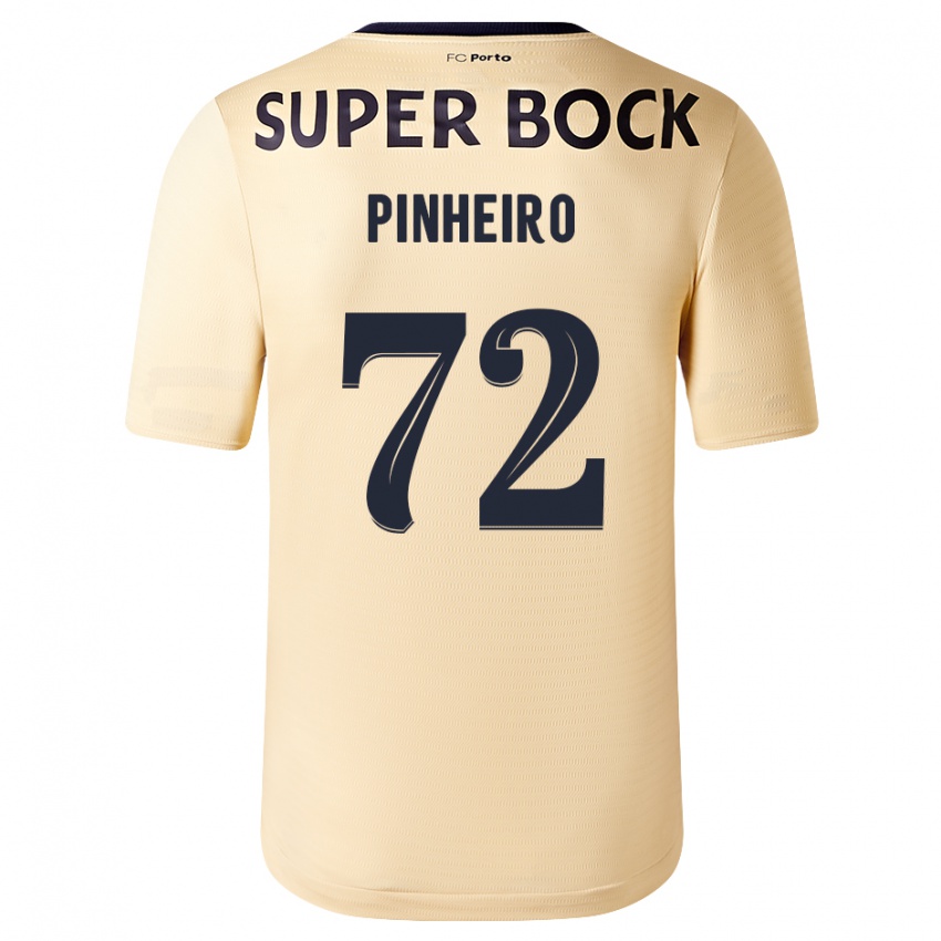 Niño Camiseta Rodrigo Pinheiro #72 Beige-Dorado 2ª Equipación 2023/24 La Camisa México