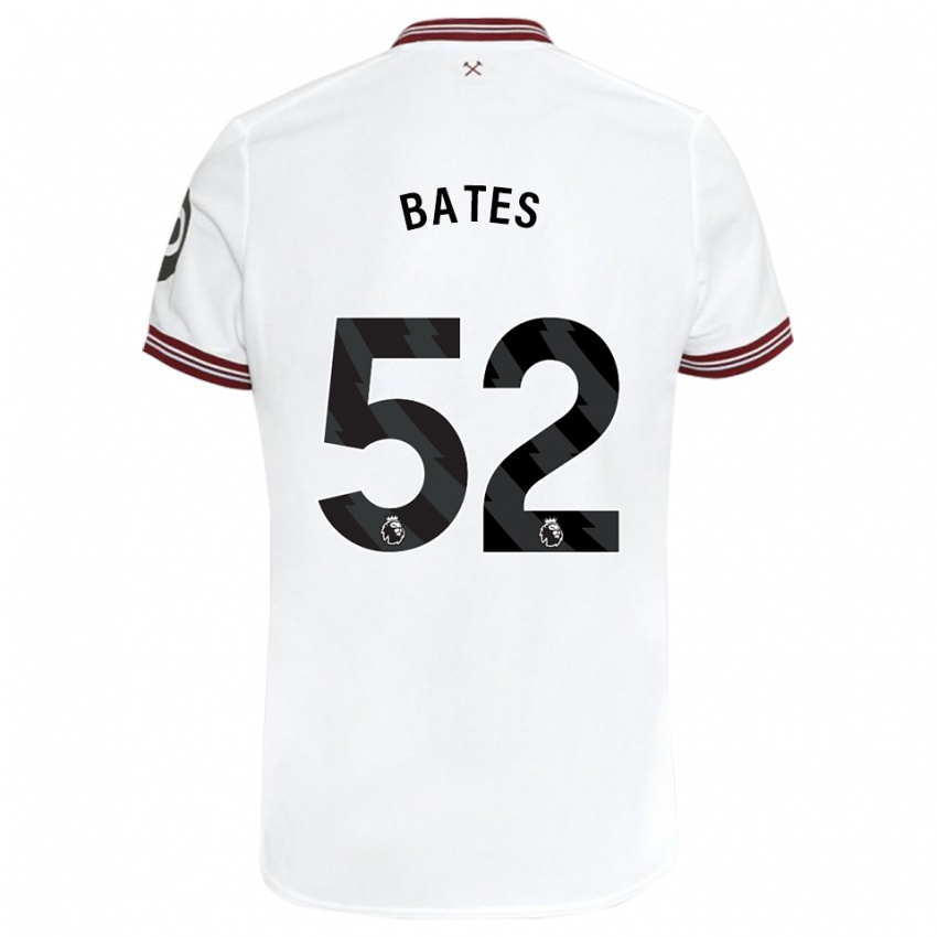 Hombre Camiseta Billy Bates #52 Blanco 2ª Equipación 2023/24 La Camisa México