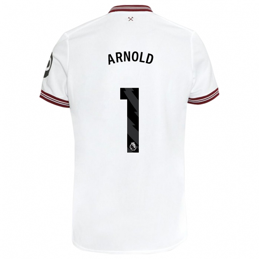 Hombre Camiseta Mackenzie Arnold #1 Blanco 2ª Equipación 2023/24 La Camisa México