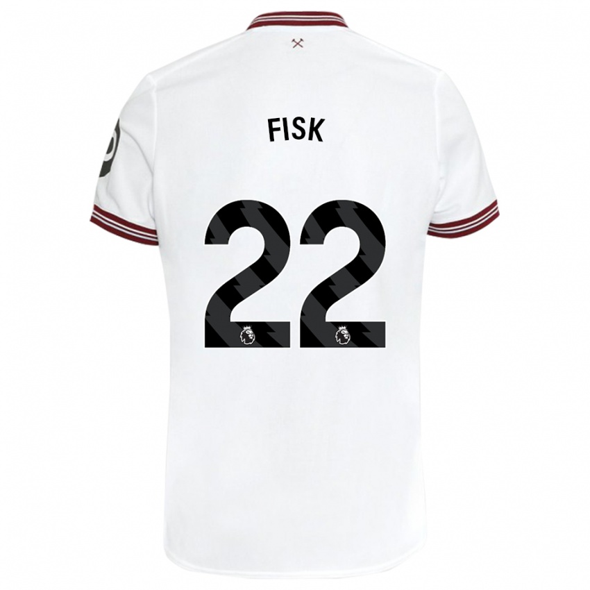 Hombre Camiseta Grace Fisk #22 Blanco 2ª Equipación 2023/24 La Camisa México