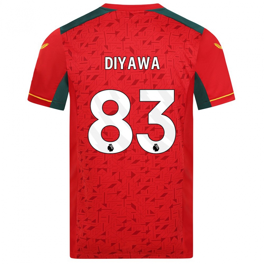 Hombre Camiseta Aaron Keto-Diyawa #83 Rojo 2ª Equipación 2023/24 La Camisa México
