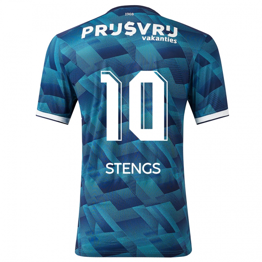 Hombre Camiseta Calvin Stengs #10 Azul 2ª Equipación 2023/24 La Camisa México
