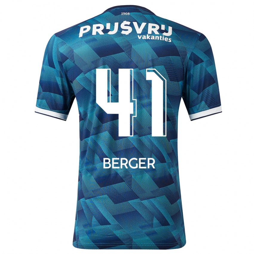 Hombre Camiseta Mannou Berger #41 Azul 2ª Equipación 2023/24 La Camisa México