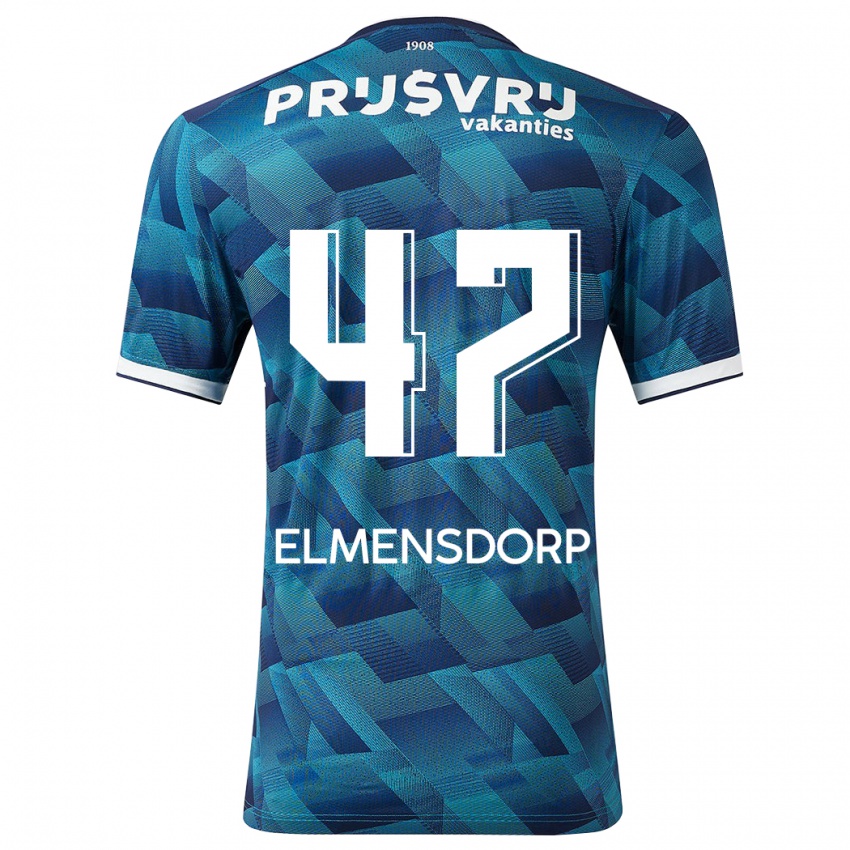 Hombre Camiseta Paris Elmensdorp #47 Azul 2ª Equipación 2023/24 La Camisa México
