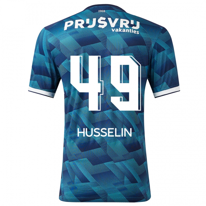 Hombre Camiseta Mateo Husselin #49 Azul 2ª Equipación 2023/24 La Camisa México