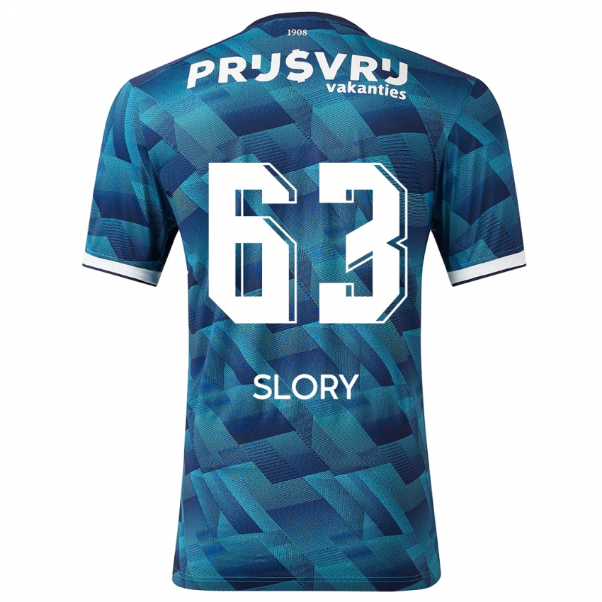 Hombre Camiseta Jaden Slory #63 Azul 2ª Equipación 2023/24 La Camisa México