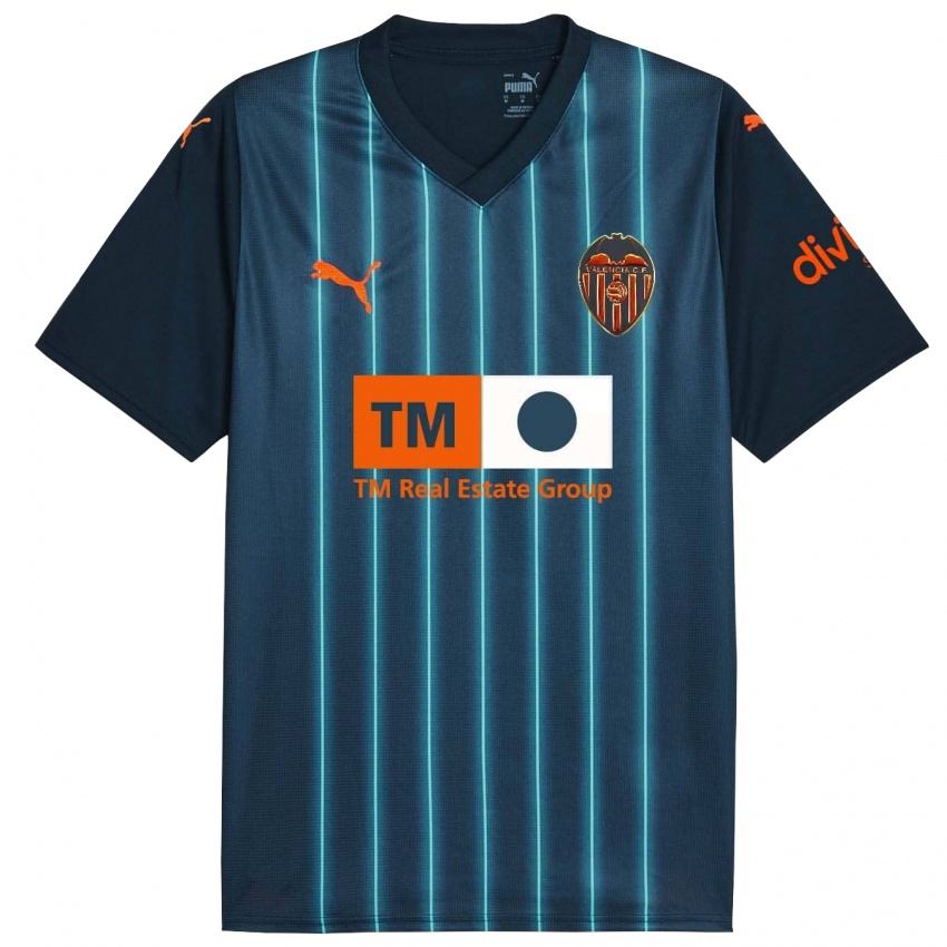 Hombre Camiseta César Tárrega #4 Azul Marino 2ª Equipación 2023/24 La Camisa México
