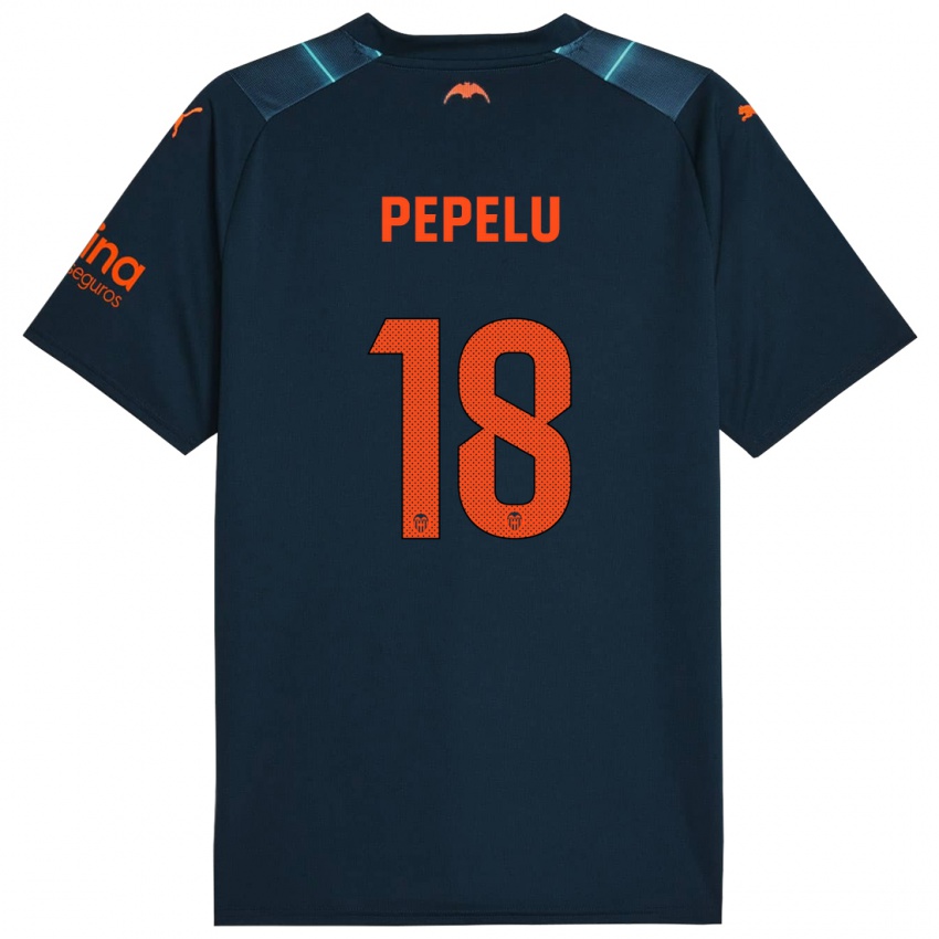 Hombre Camiseta Pepelu #18 Azul Marino 2ª Equipación 2023/24 La Camisa México