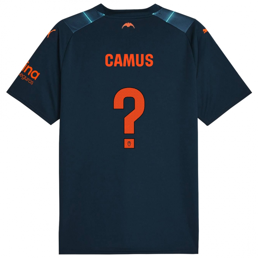 Hombre Camiseta Marco Camus #0 Azul Marino 2ª Equipación 2023/24 La Camisa México