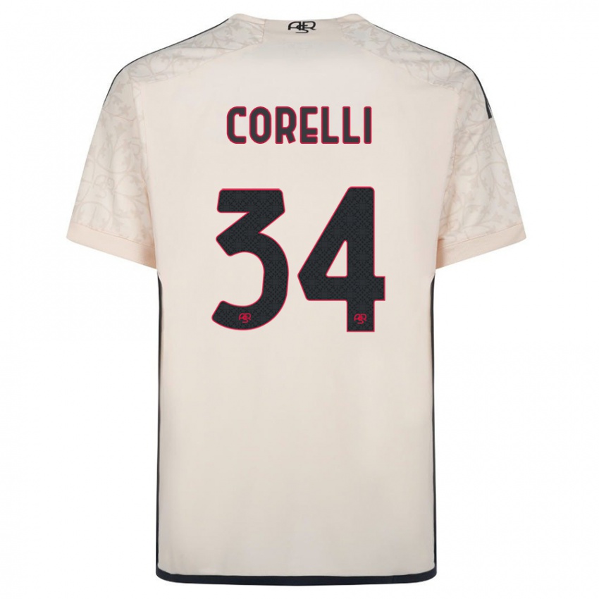 Hombre Camiseta Alice Corelli #34 Blanquecino 2ª Equipación 2023/24 La Camisa México