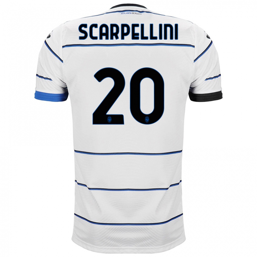 Hombre Camiseta Andrea Scarpellini #20 Blanco 2ª Equipación 2023/24 La Camisa México