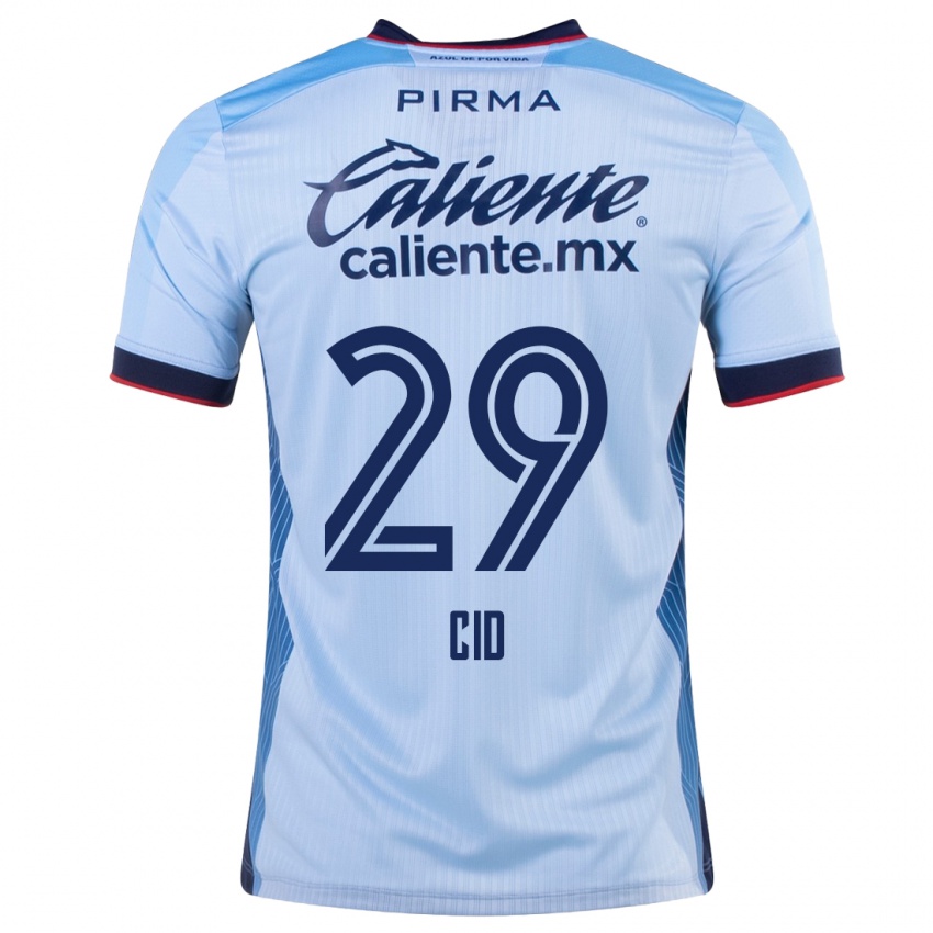 Hombre Camiseta Claudia Cid #29 Cielo Azul 2ª Equipación 2023/24 La Camisa México