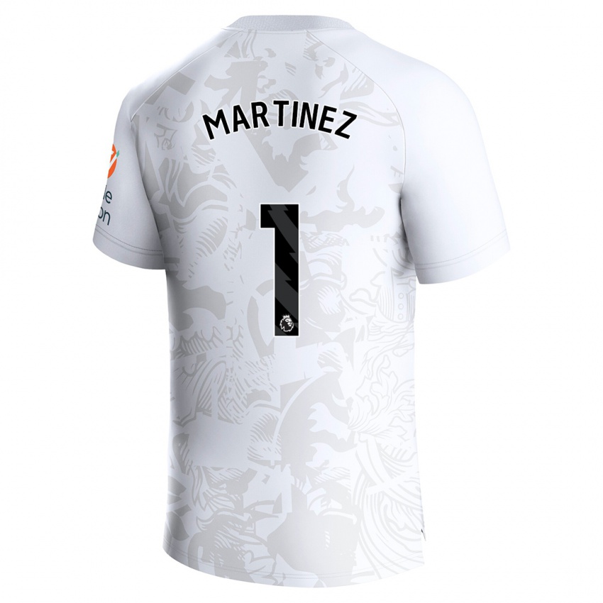 Mujer Camiseta Emiliano Martinez #1 Blanco 2ª Equipación 2023/24 La Camisa México