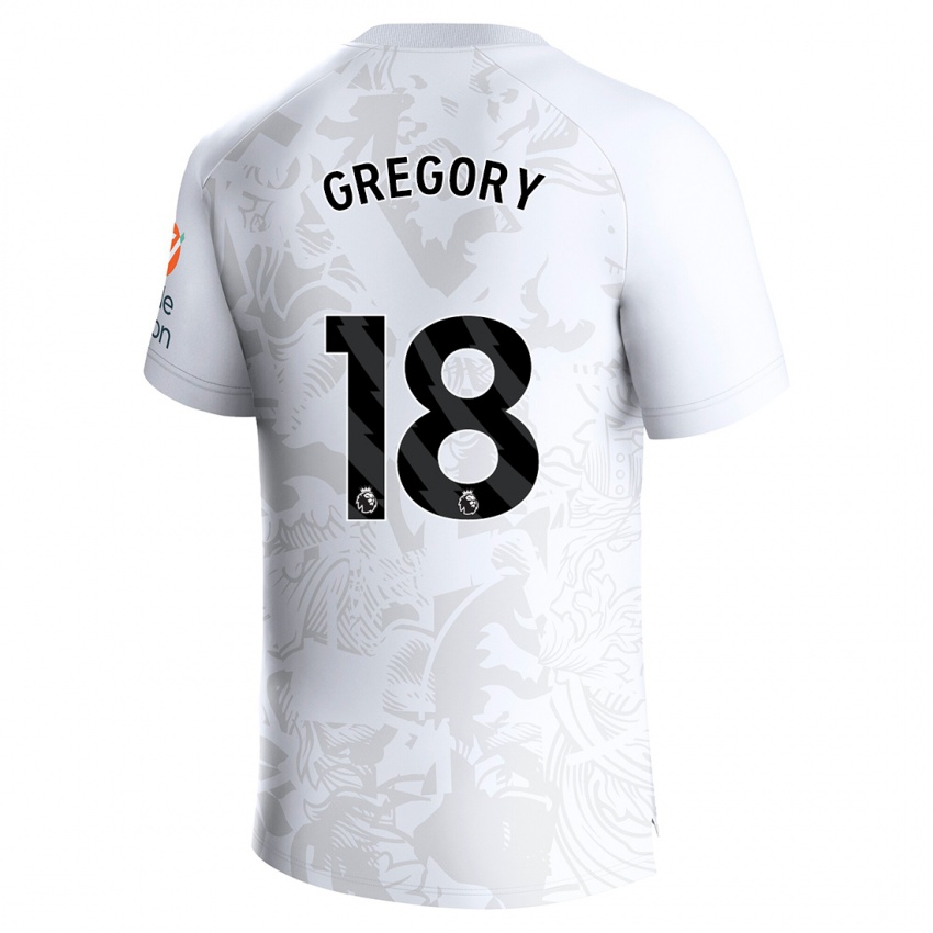Mujer Camiseta Freya Gregory #18 Blanco 2ª Equipación 2023/24 La Camisa México