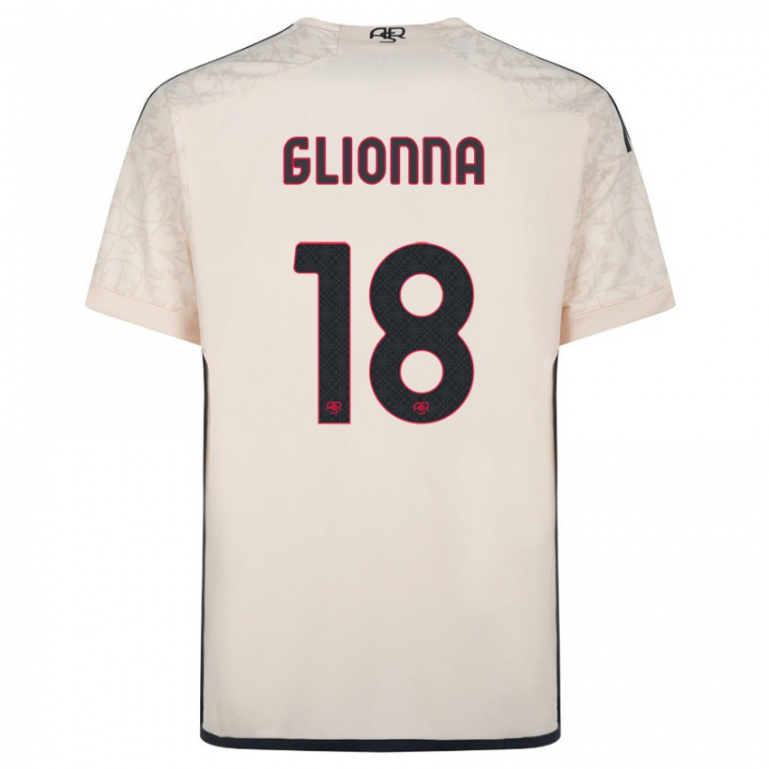 Mujer Camiseta Benedetta Glionna #18 Blanquecino 2ª Equipación 2023/24 La Camisa México