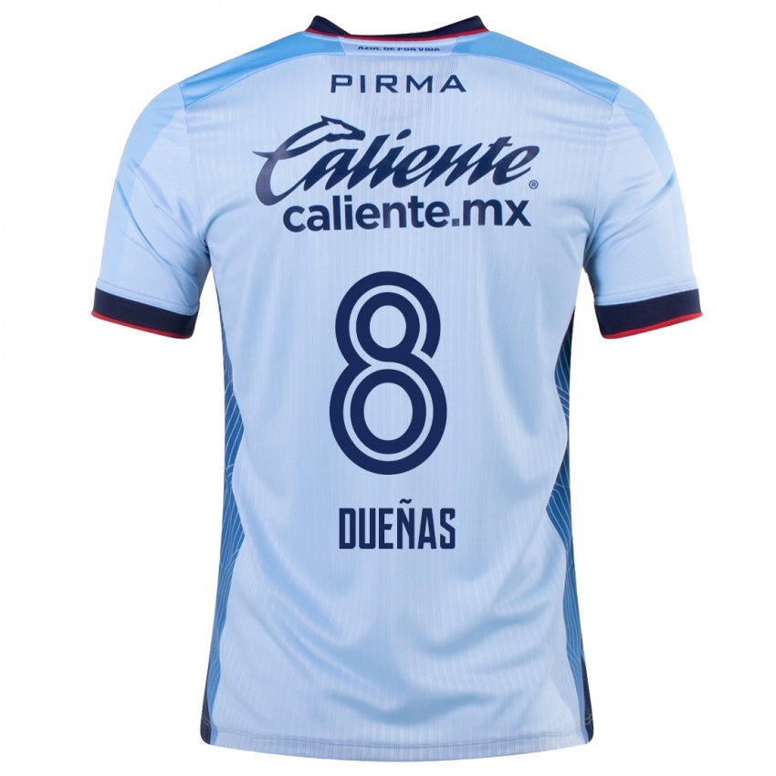 Mujer Camiseta Jesus Duenas #8 Cielo Azul 2ª Equipación 2023/24 La Camisa México