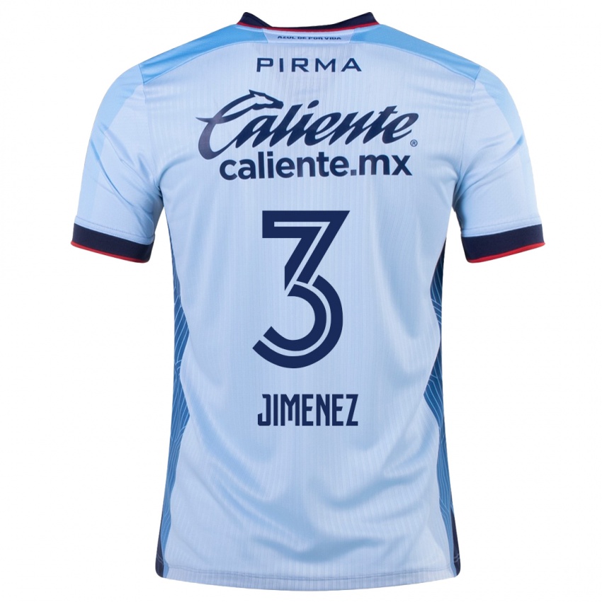 Mujer Camiseta Jaiber Jimenez #3 Cielo Azul 2ª Equipación 2023/24 La Camisa México