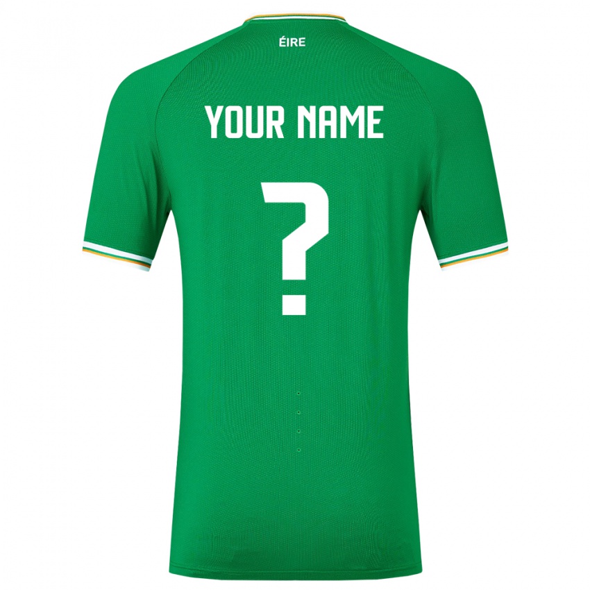 Niño Camiseta Irlanda Su Nombre #0 Verde 1ª Equipación 24-26 La Camisa México