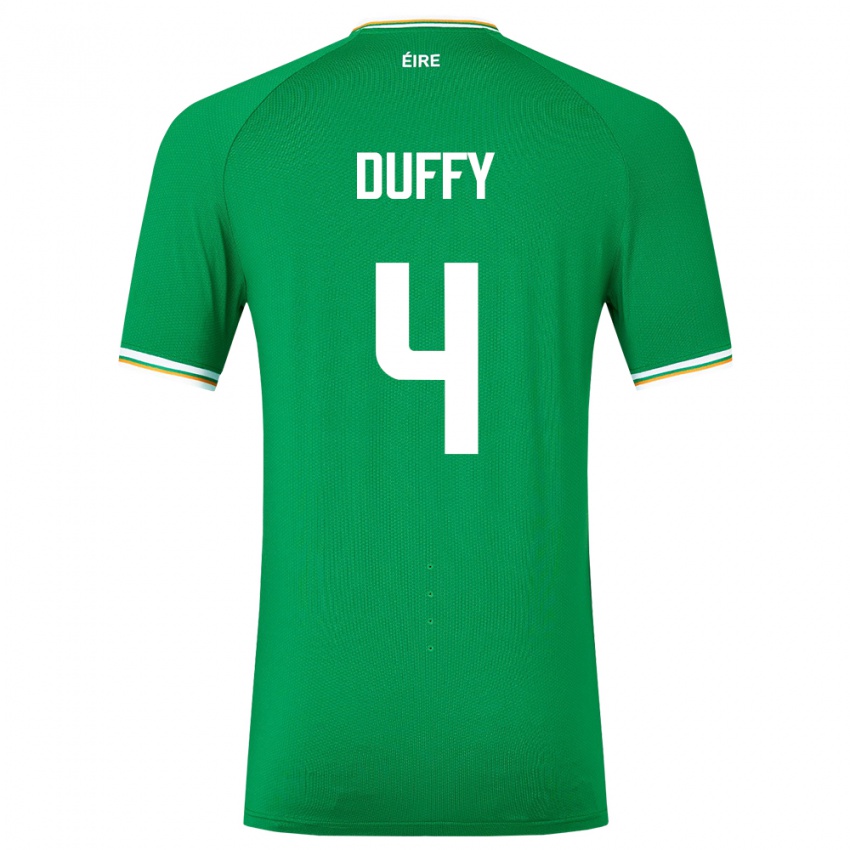Niño Camiseta Irlanda Shane Duffy #4 Verde 1ª Equipación 24-26 La Camisa México