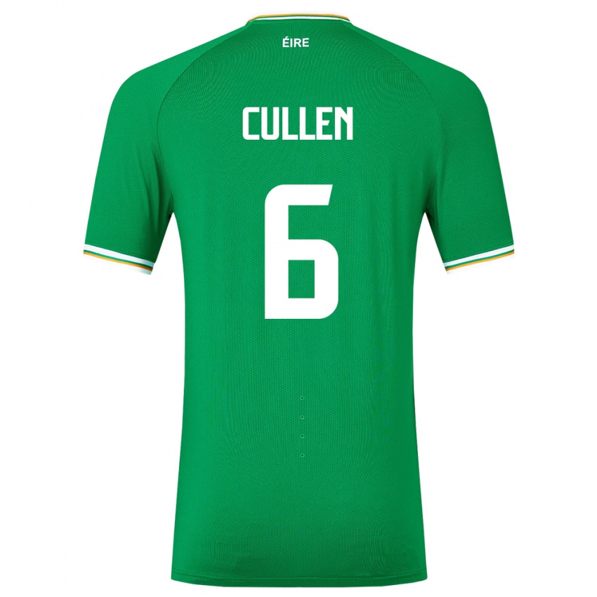 Niño Camiseta Irlanda Josh Cullen #6 Verde 1ª Equipación 24-26 La Camisa México