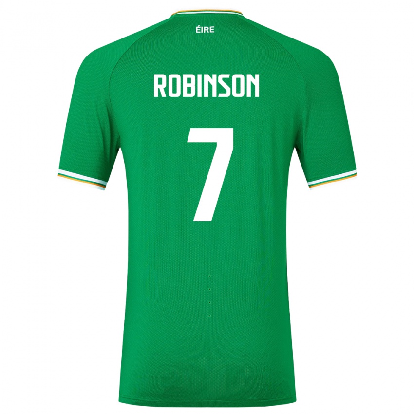 Niño Camiseta Irlanda Callum Robinson #7 Verde 1ª Equipación 24-26 La Camisa México