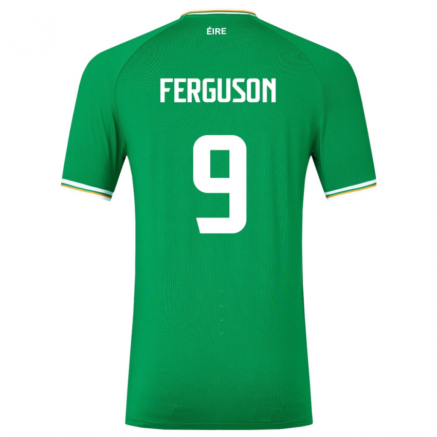 Niño Camiseta Irlanda Evan Ferguson #9 Verde 1ª Equipación 24-26 La Camisa México