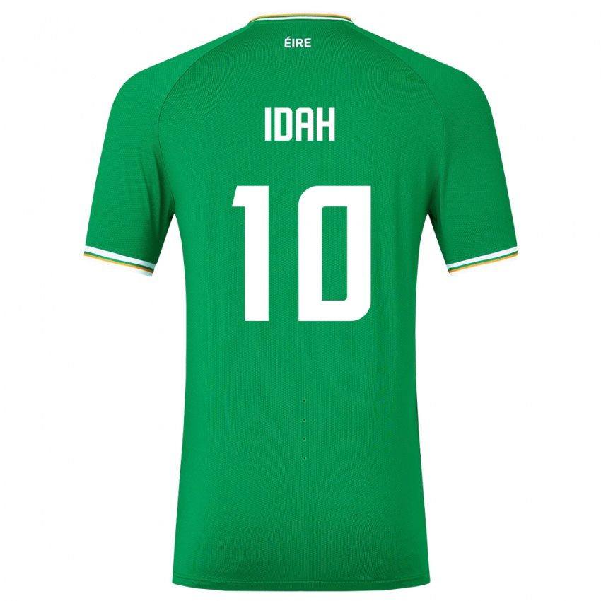 Niño Camiseta Irlanda Adam Idah #10 Verde 1ª Equipación 24-26 La Camisa México