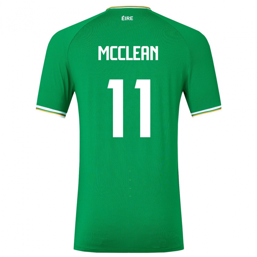 Niño Camiseta Irlanda James Mcclean #11 Verde 1ª Equipación 24-26 La Camisa México