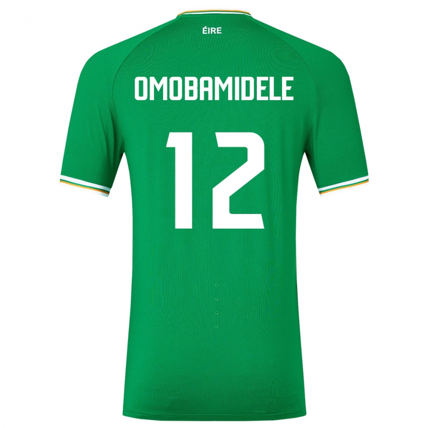 Niño Camiseta Irlanda Andrew Omobamidele #12 Verde 1ª Equipación 24-26 La Camisa México