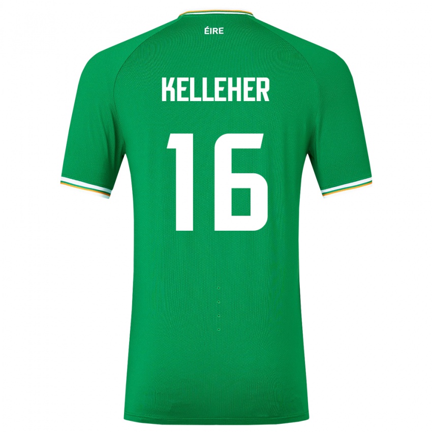 Niño Camiseta Irlanda Caoimhín Kelleher #16 Verde 1ª Equipación 24-26 La Camisa México