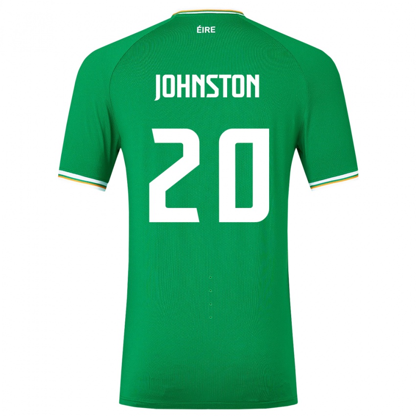 Niño Camiseta Irlanda Mikey Johnston #20 Verde 1ª Equipación 24-26 La Camisa México