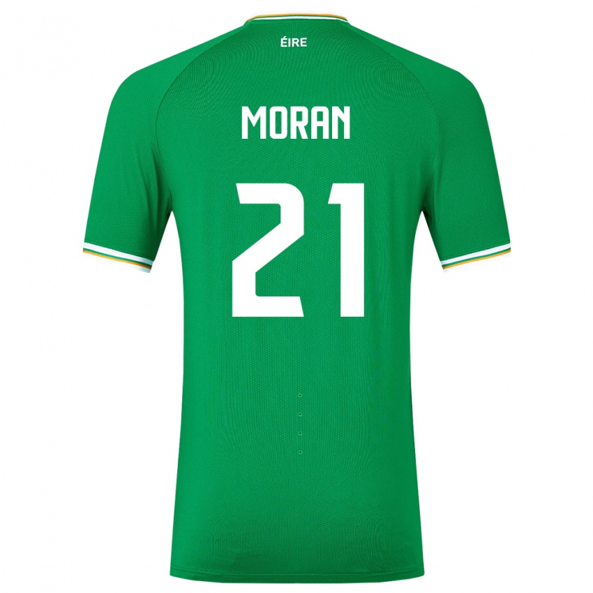 Niño Camiseta Irlanda Andy Moran #21 Verde 1ª Equipación 24-26 La Camisa México