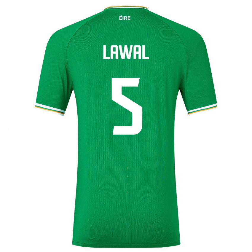 Niño Camiseta Irlanda Bosun Lawal #5 Verde 1ª Equipación 24-26 La Camisa México