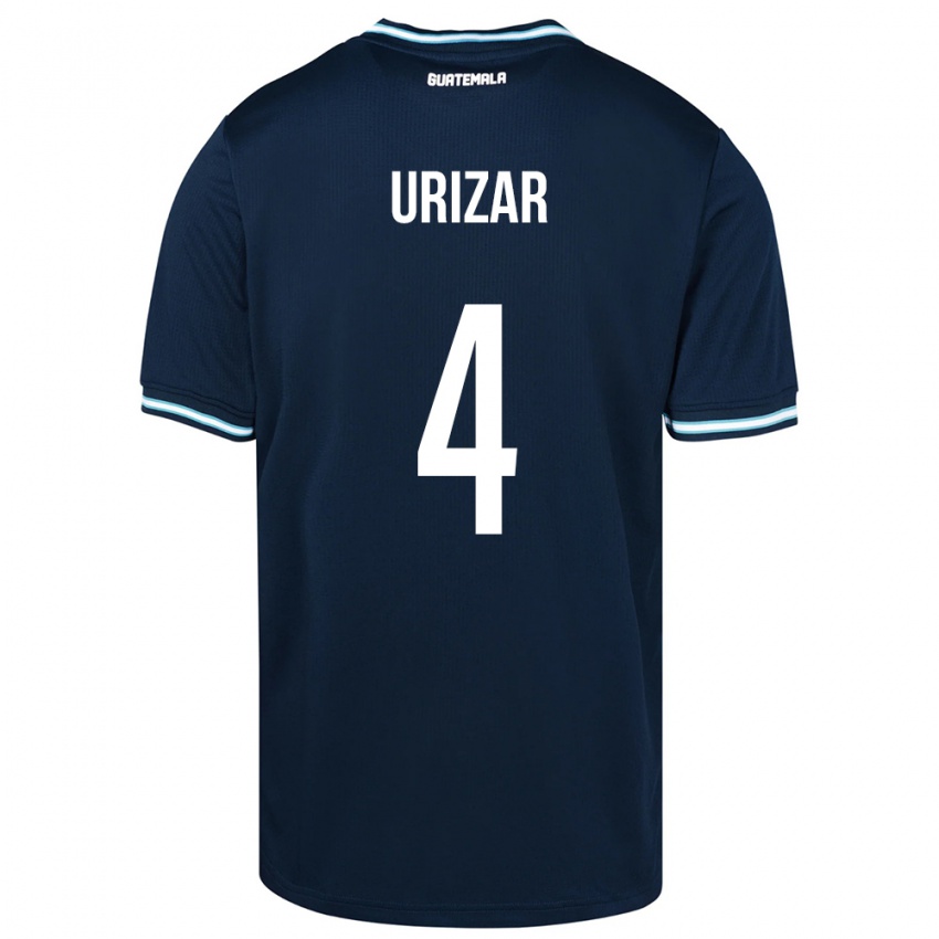 Niño Camiseta Guatemala Jeshua Urizar #4 Azul 2ª Equipación 24-26 La Camisa México