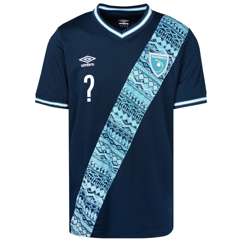 Hombre Camiseta Guatemala José Carlos Martinez #0 Azul 2ª Equipación 24-26 La Camisa México