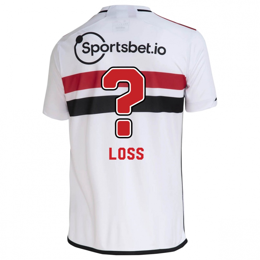 Niño Camiseta Lucas Loss #0 Blanco 1ª Equipación 2023/24 La Camisa México