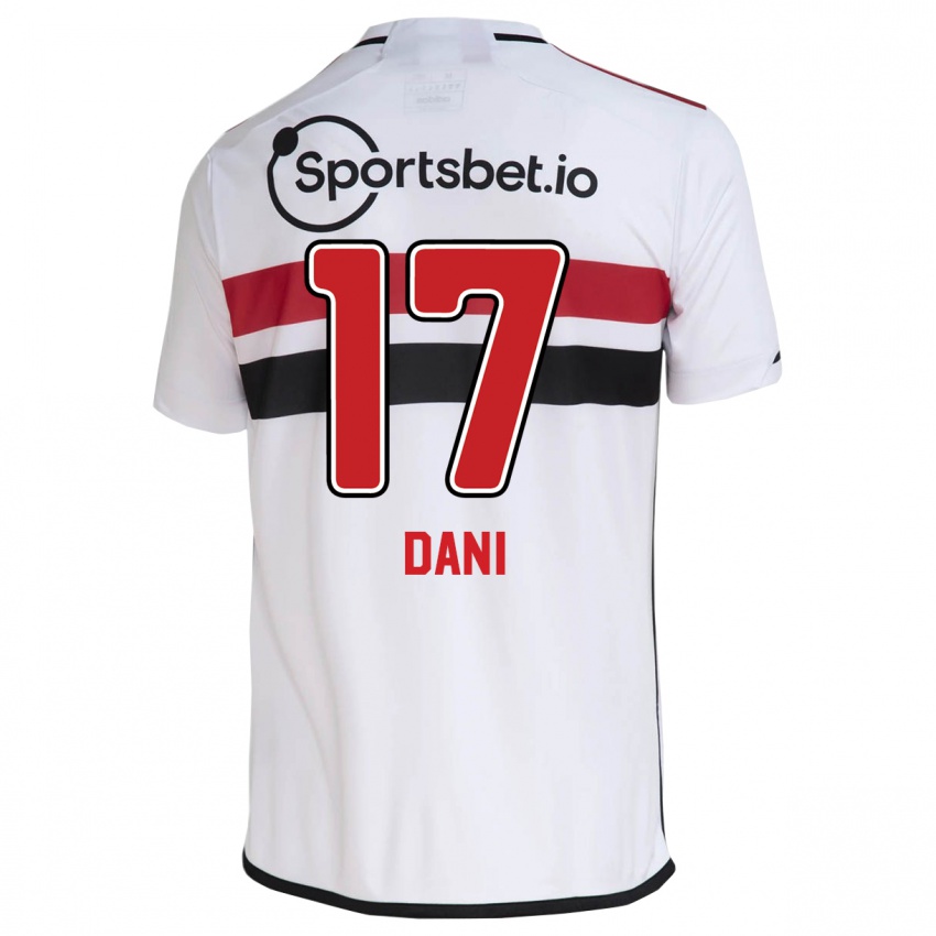Niño Camiseta Dani #17 Blanco 1ª Equipación 2023/24 La Camisa México