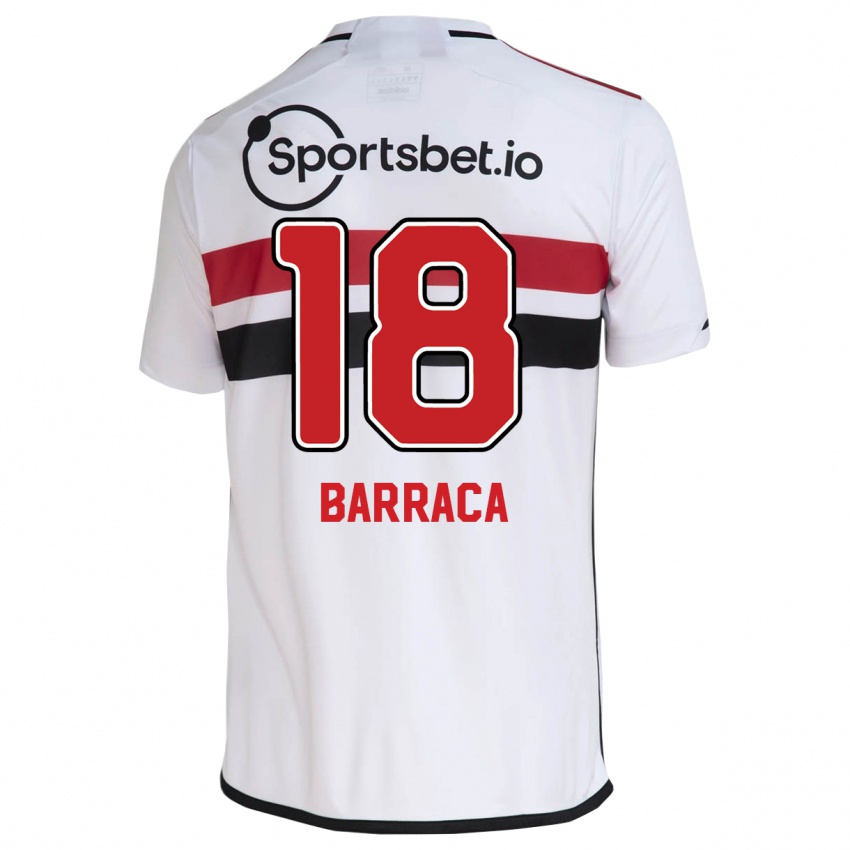 Niño Camiseta Barraca #18 Blanco 1ª Equipación 2023/24 La Camisa México