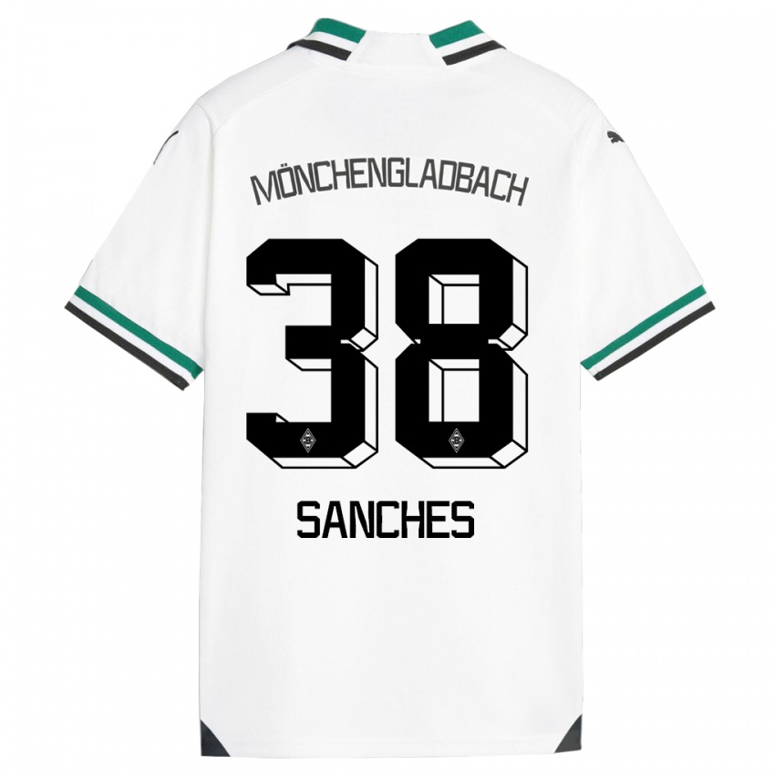 Niño Camiseta Yvandro Borges Sanches #38 Blanco Verde 1ª Equipación 2023/24 La Camisa México