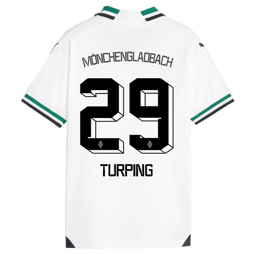 Niño Camiseta Selim Turping #29 Blanco Verde 1ª Equipación 2023/24 La Camisa México