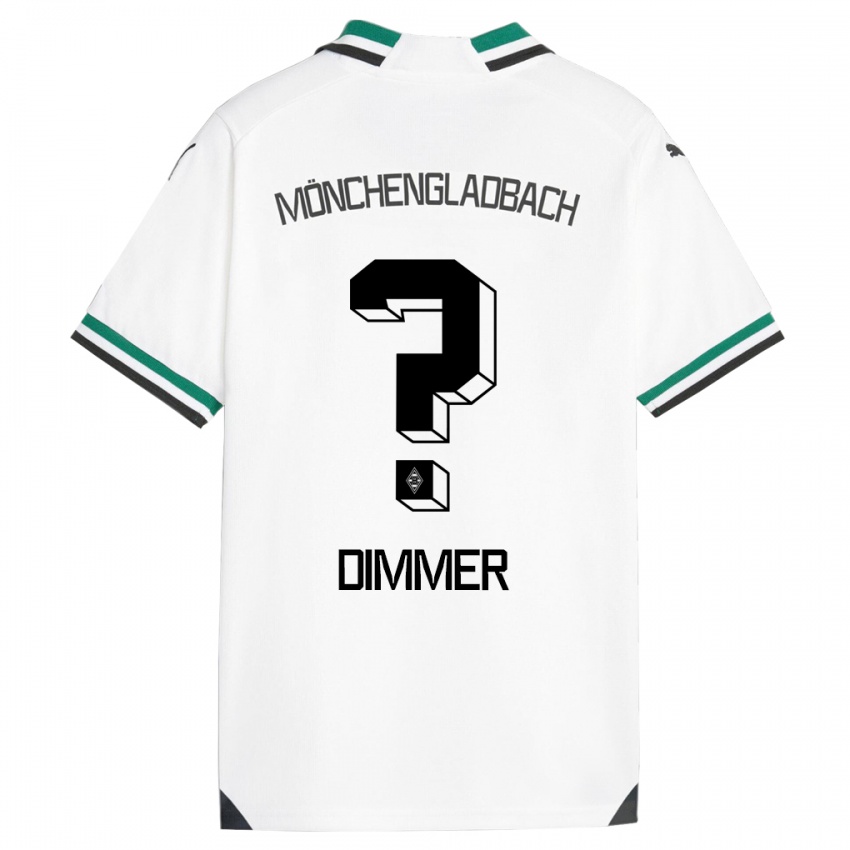 Niño Camiseta Florian Dimmer #0 Blanco Verde 1ª Equipación 2023/24 La Camisa México