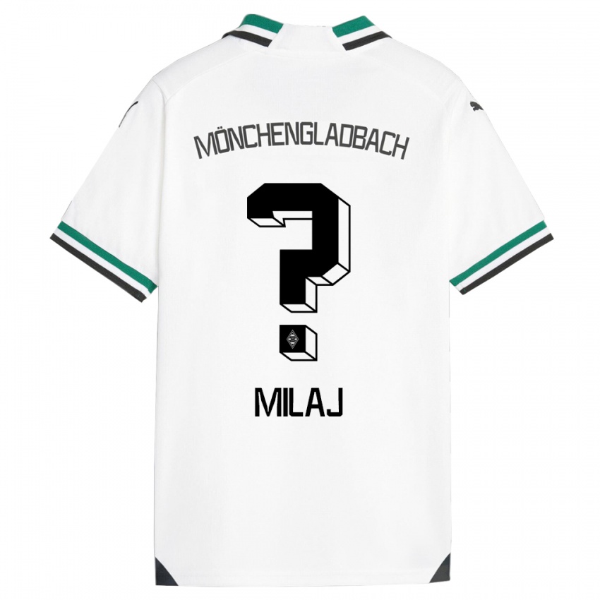 Niño Camiseta Adonis Milaj #0 Blanco Verde 1ª Equipación 2023/24 La Camisa México