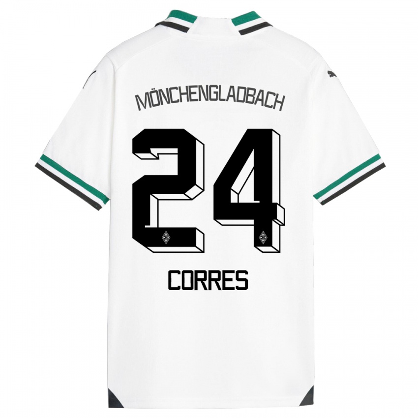 Niño Camiseta Carolin Corres #24 Blanco Verde 1ª Equipación 2023/24 La Camisa México