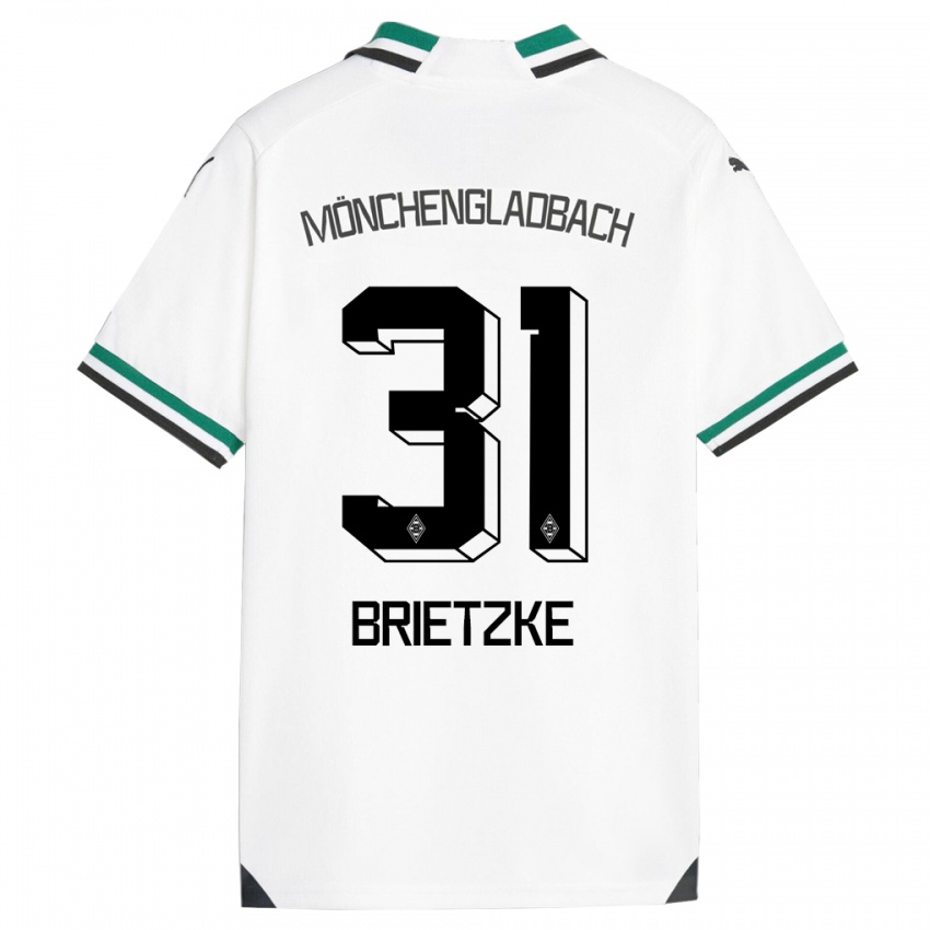Niño Camiseta Yvonne Brietzke #31 Blanco Verde 1ª Equipación 2023/24 La Camisa México