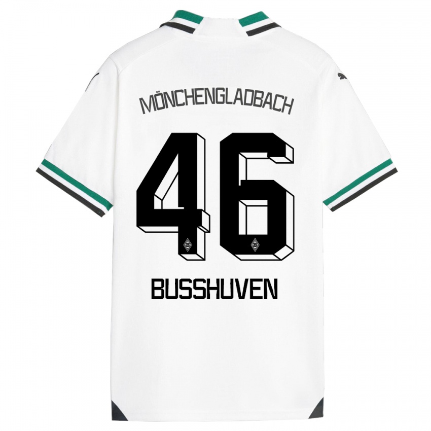 Niño Camiseta Alina Busshuven #46 Blanco Verde 1ª Equipación 2023/24 La Camisa México