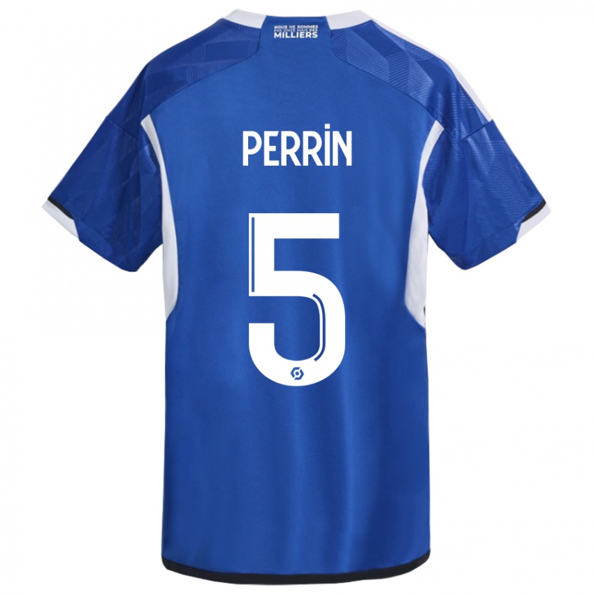 Niño Camiseta Lucas Perrin #5 Azul 1ª Equipación 2023/24 La Camisa México