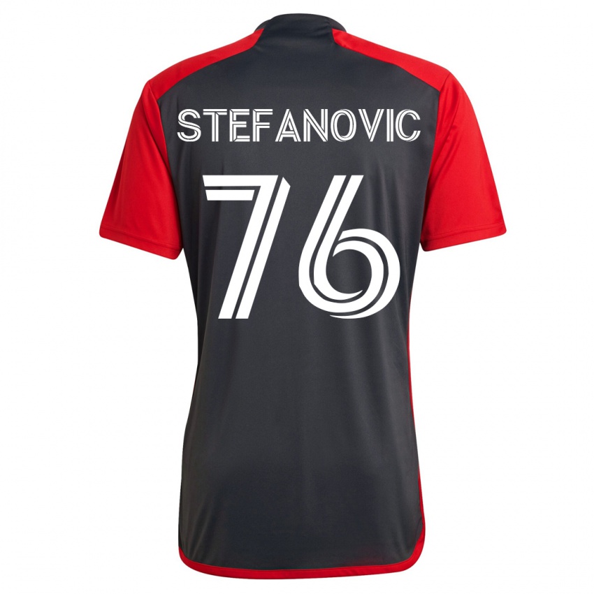 Niño Camiseta Lazar Stefanovic #76 Gris 1ª Equipación 2023/24 La Camisa México