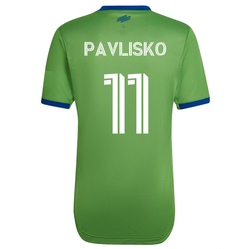 Niño Camiseta Kirsten Pavlisko #11 Verde 1ª Equipación 2023/24 La Camisa México